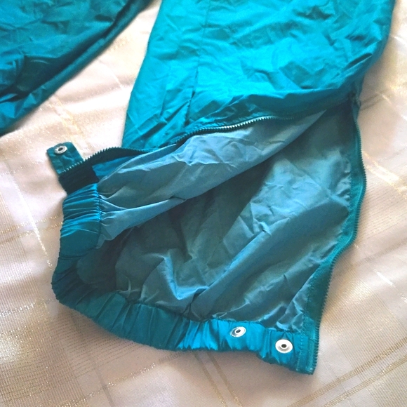 VNTG Columbia Teal Sportswear Windbreaker Pants - Picture 8 of 13